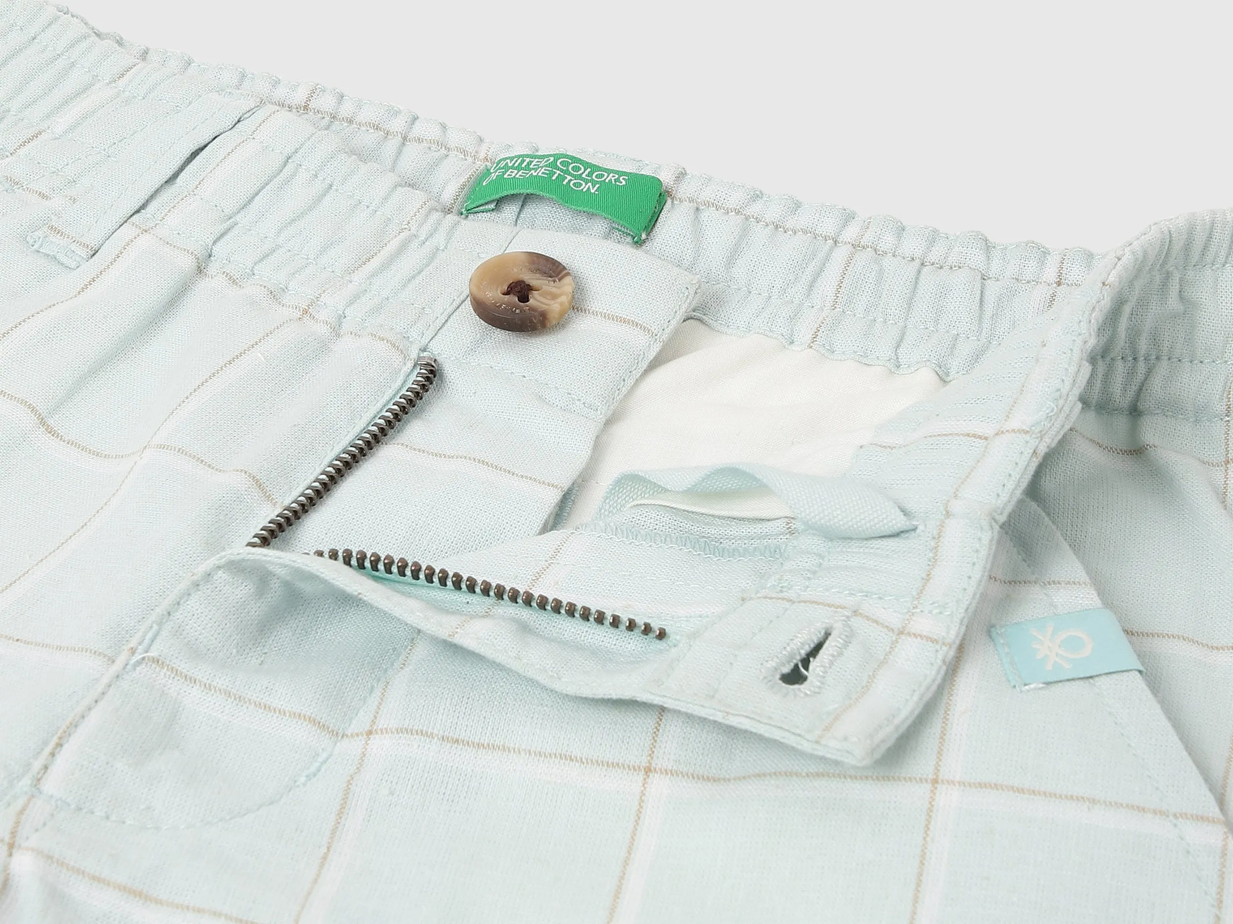 Checkered Regular Fit Shorts