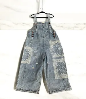 CLEARANCE - Denim Oversized Overalls