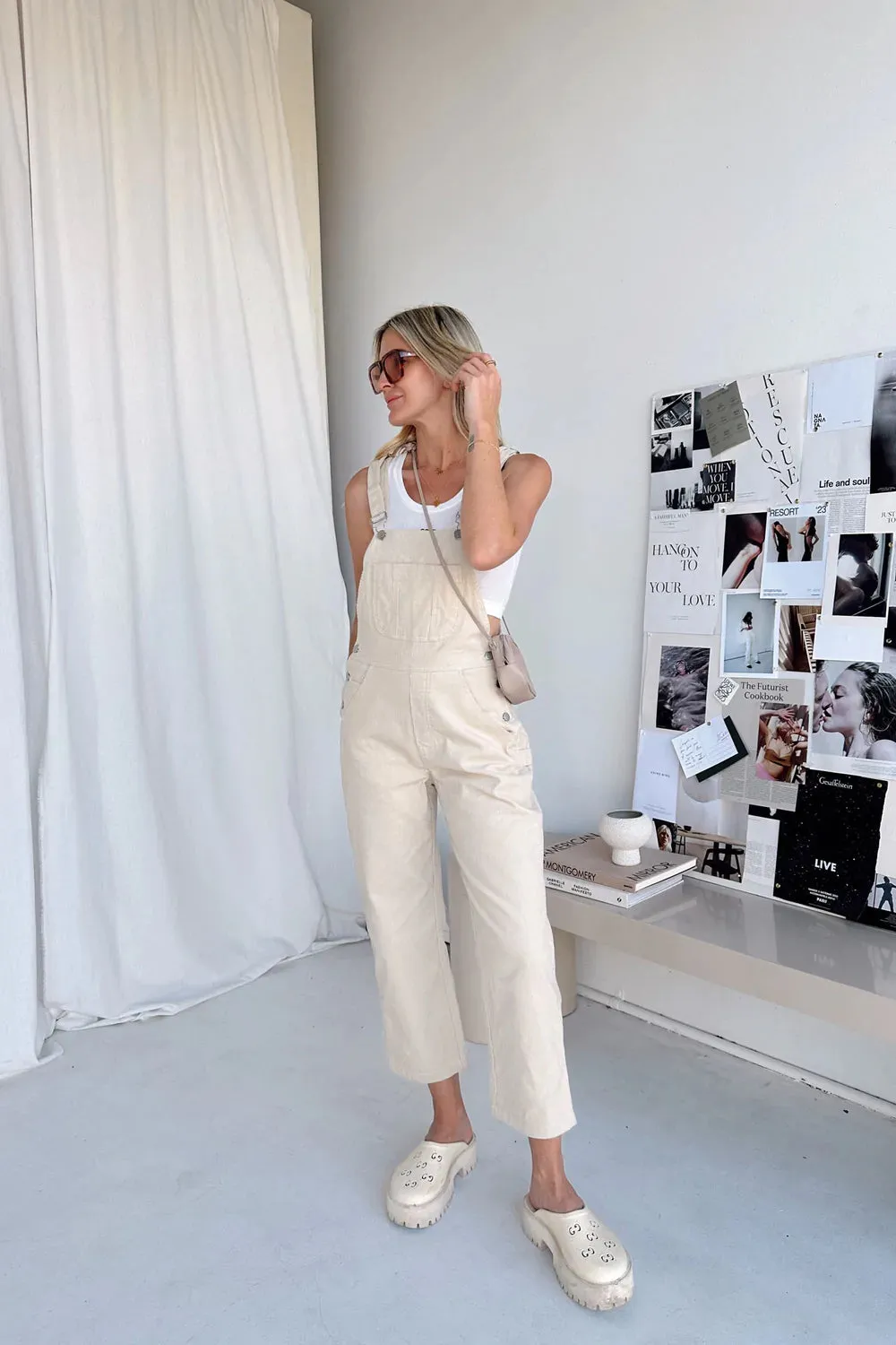 Cord Overalls Cream