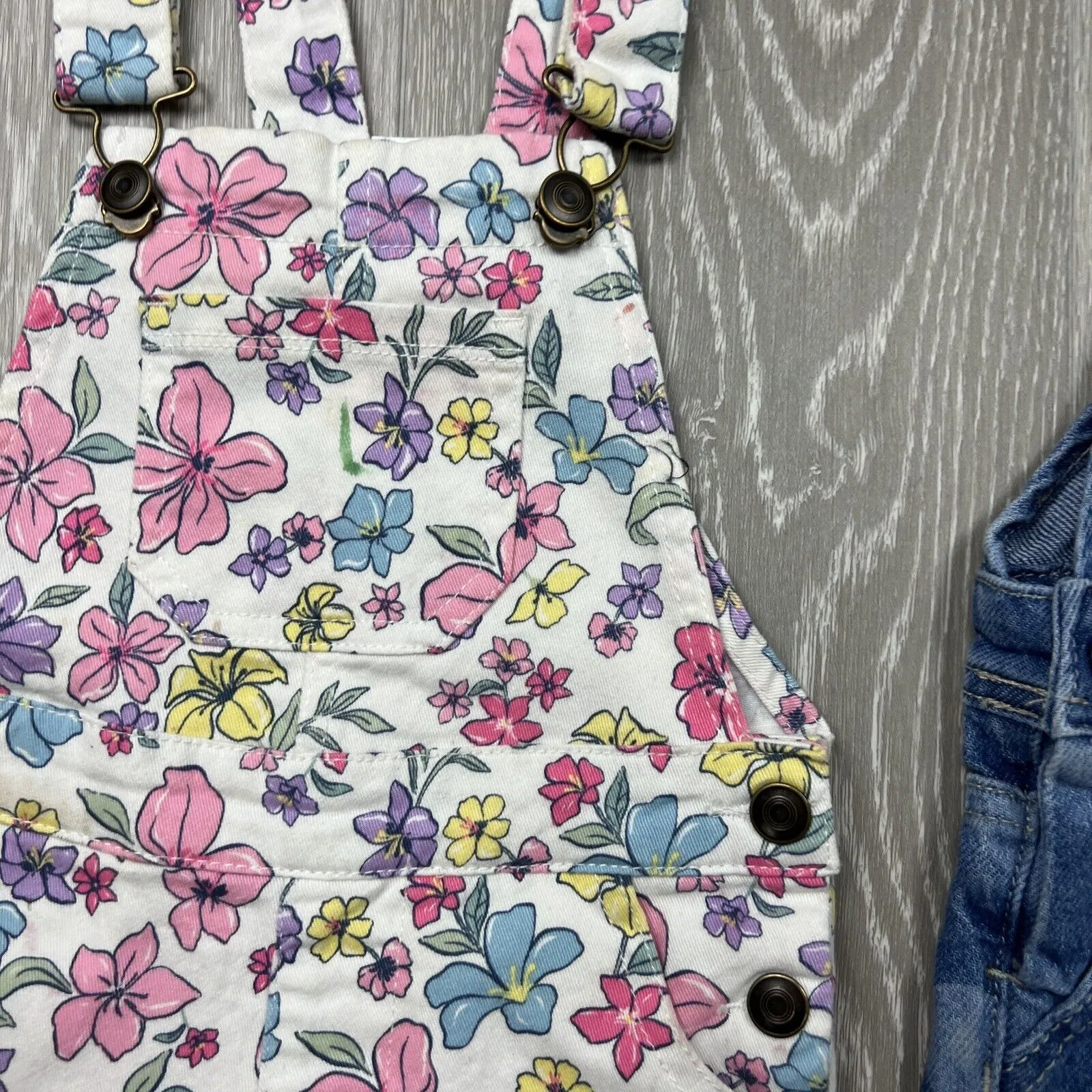 Cotton on & Anko Girls Dungarees Size 3 Years (2 Pairs)
