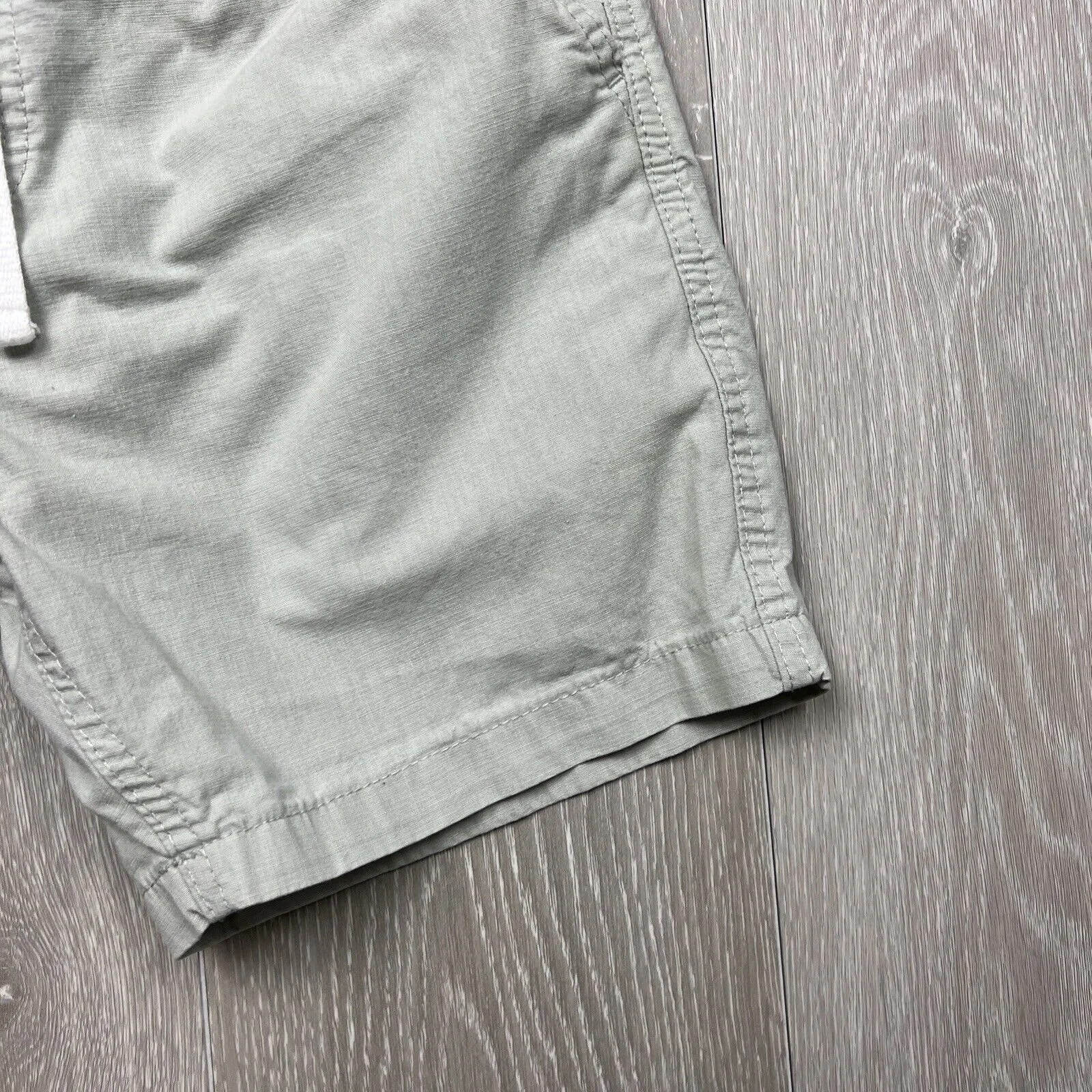 Cotton On Mens Pale Green Elastic Waist Cotton Shorts Size XS