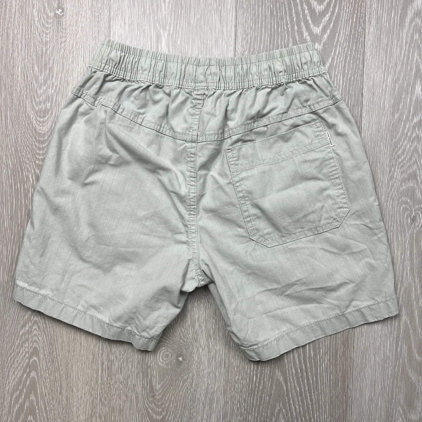 Cotton On Mens Pale Green Elastic Waist Cotton Shorts Size XS