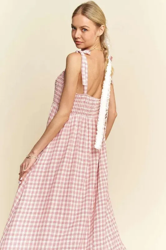 Davi & Dani Smocked Sleeveless Maxi Cami Dress