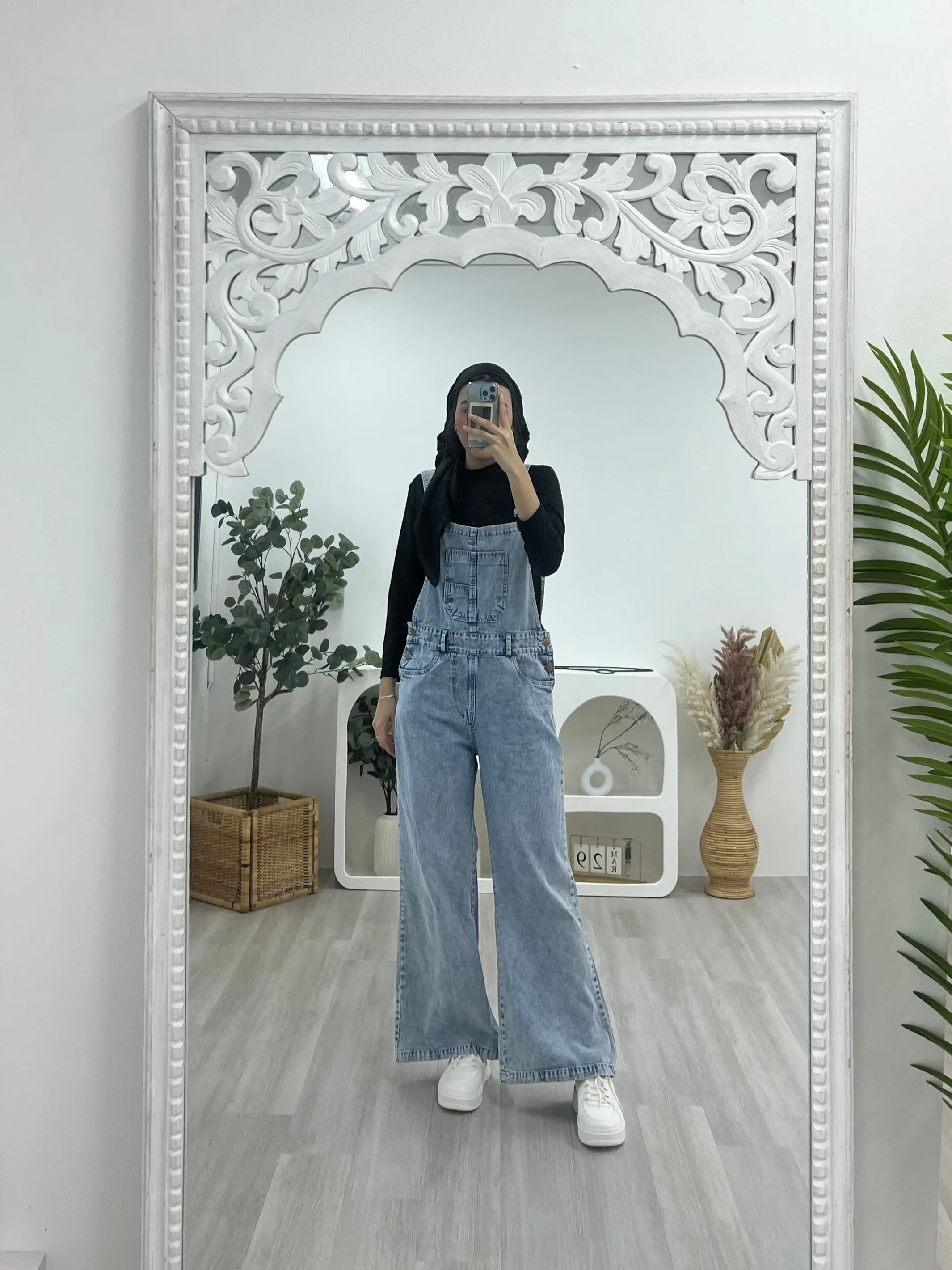 Denim Pinafore Overalls