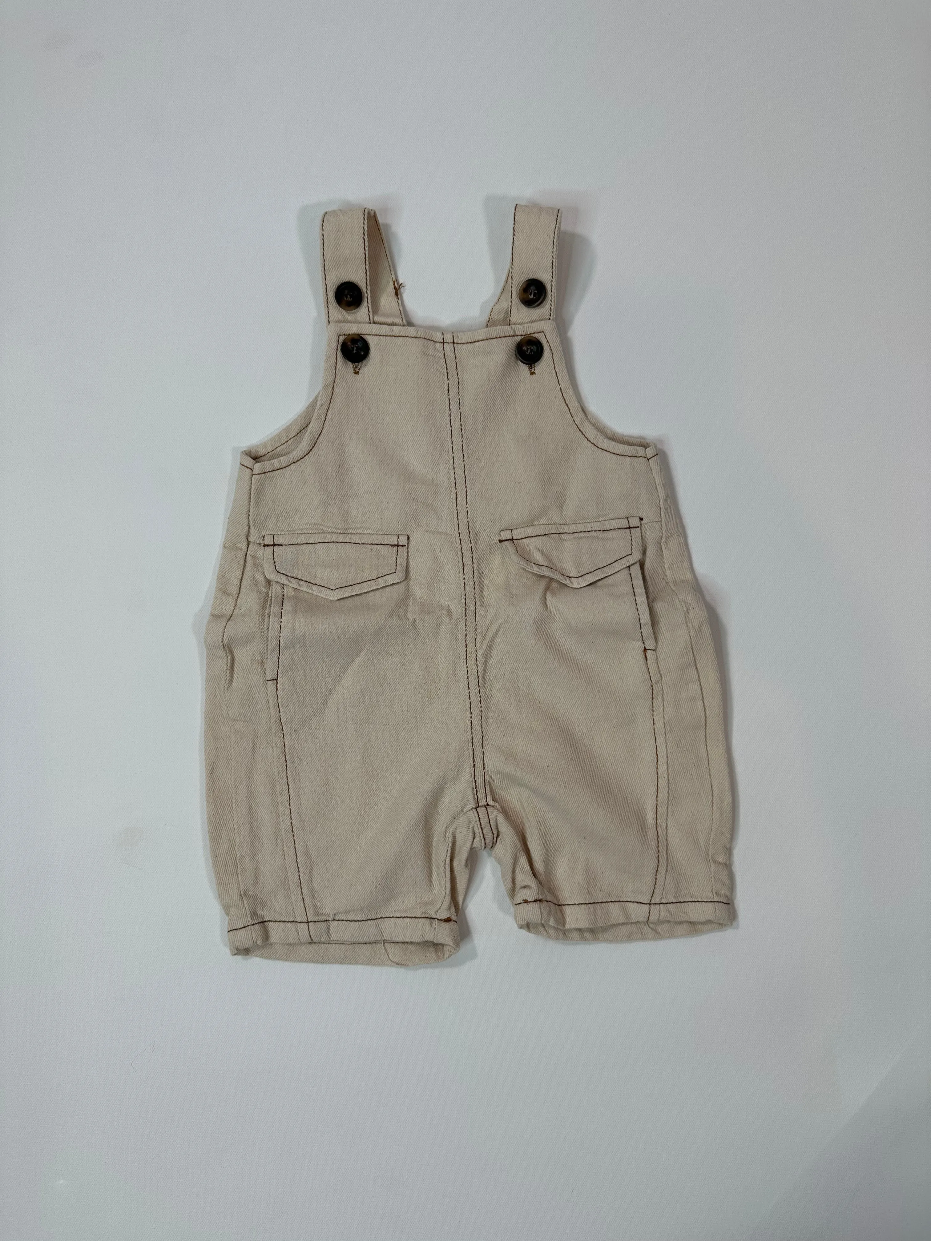 Denim Short Overalls