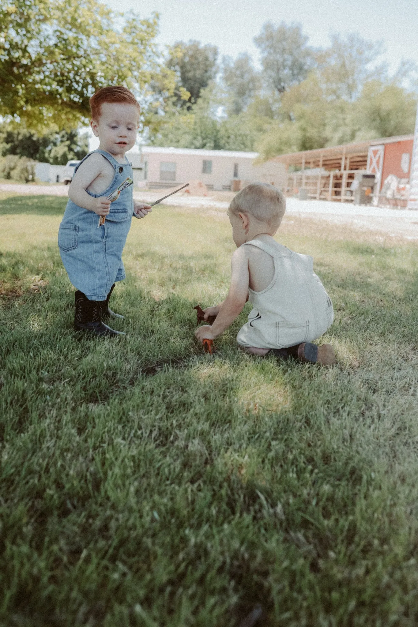 Denim Short Overalls