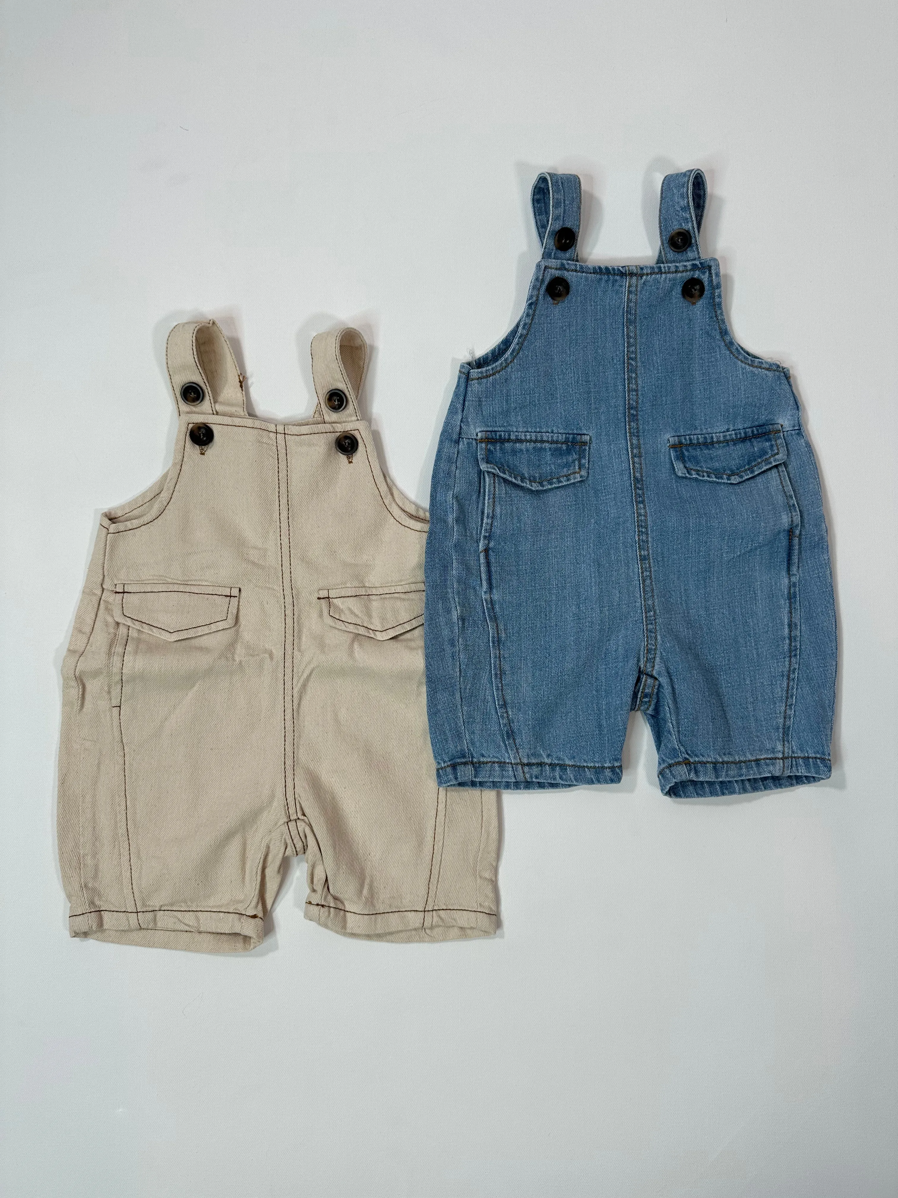 Denim Short Overalls
