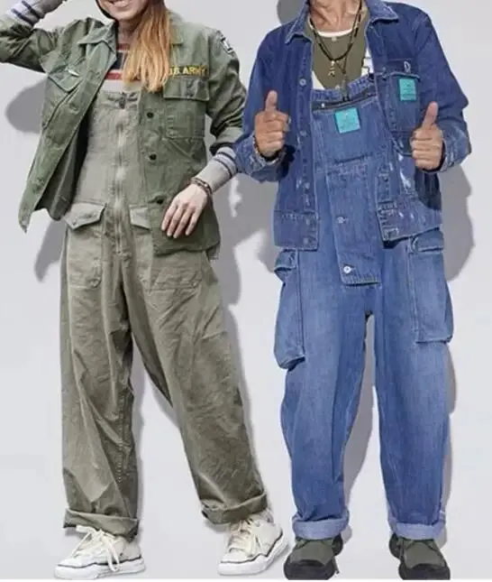 DenimPro's Multi-Taschen Latzhose für Herren: Dein Arbeitspartner für maximale Funktionalität!