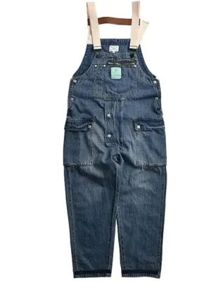 DenimPro's Multi-Taschen Latzhose für Herren: Dein Arbeitspartner für maximale Funktionalität!