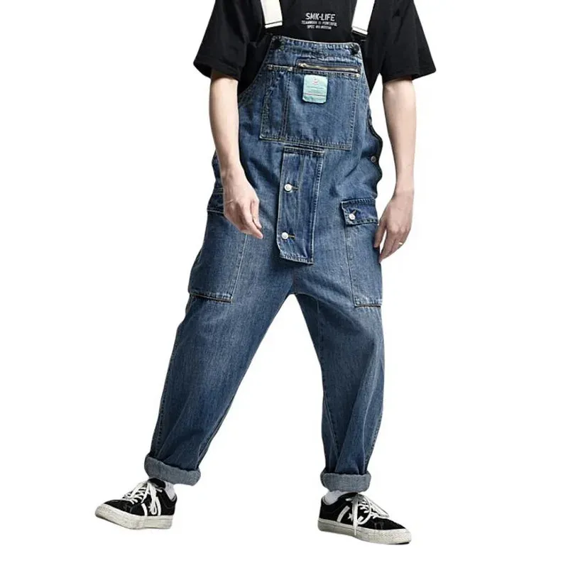 DenimPro's Multi-Taschen Latzhose für Herren: Dein Arbeitspartner für maximale Funktionalität!