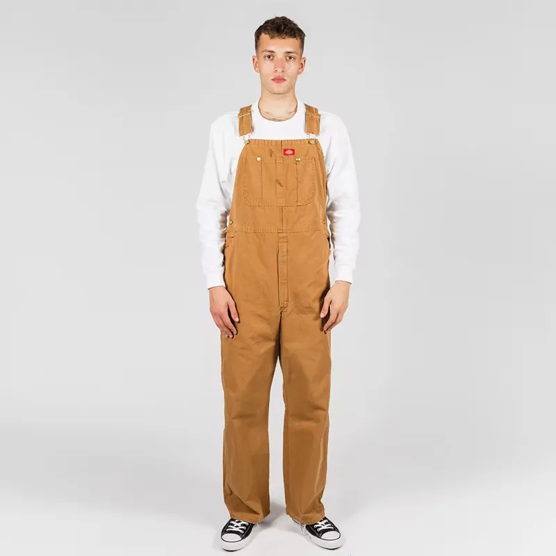 DICKIES PAINTERS OVERALLS - Rinsed Brown