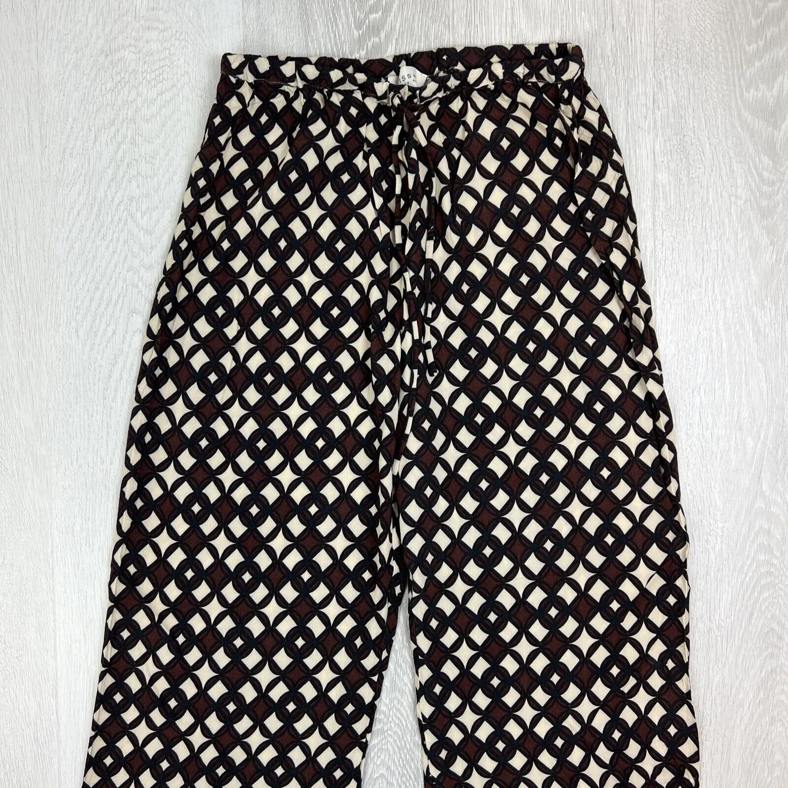 DISSH Womens Lightweight Pattern Viscose Pants Size AU 10