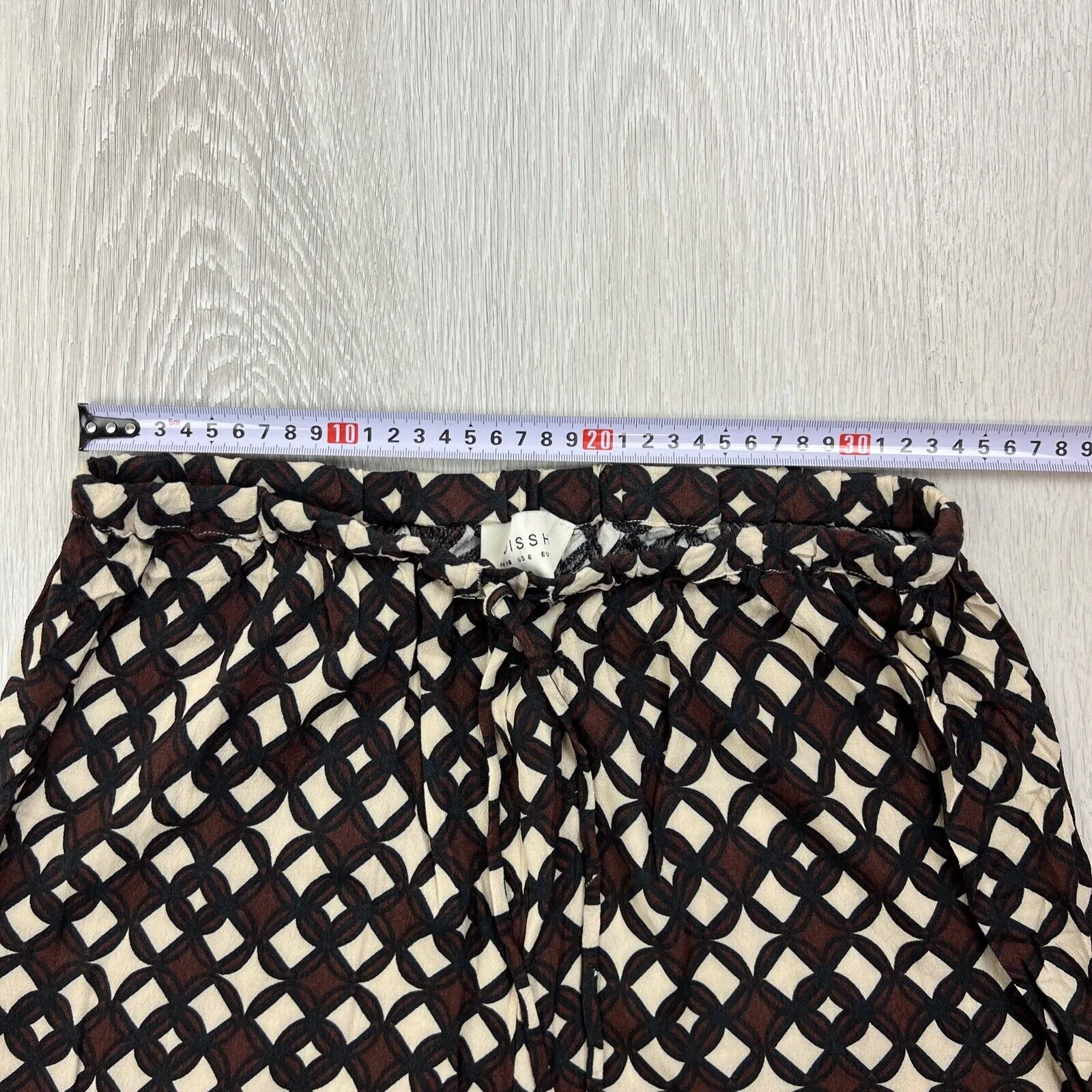 DISSH Womens Lightweight Pattern Viscose Pants Size AU 10