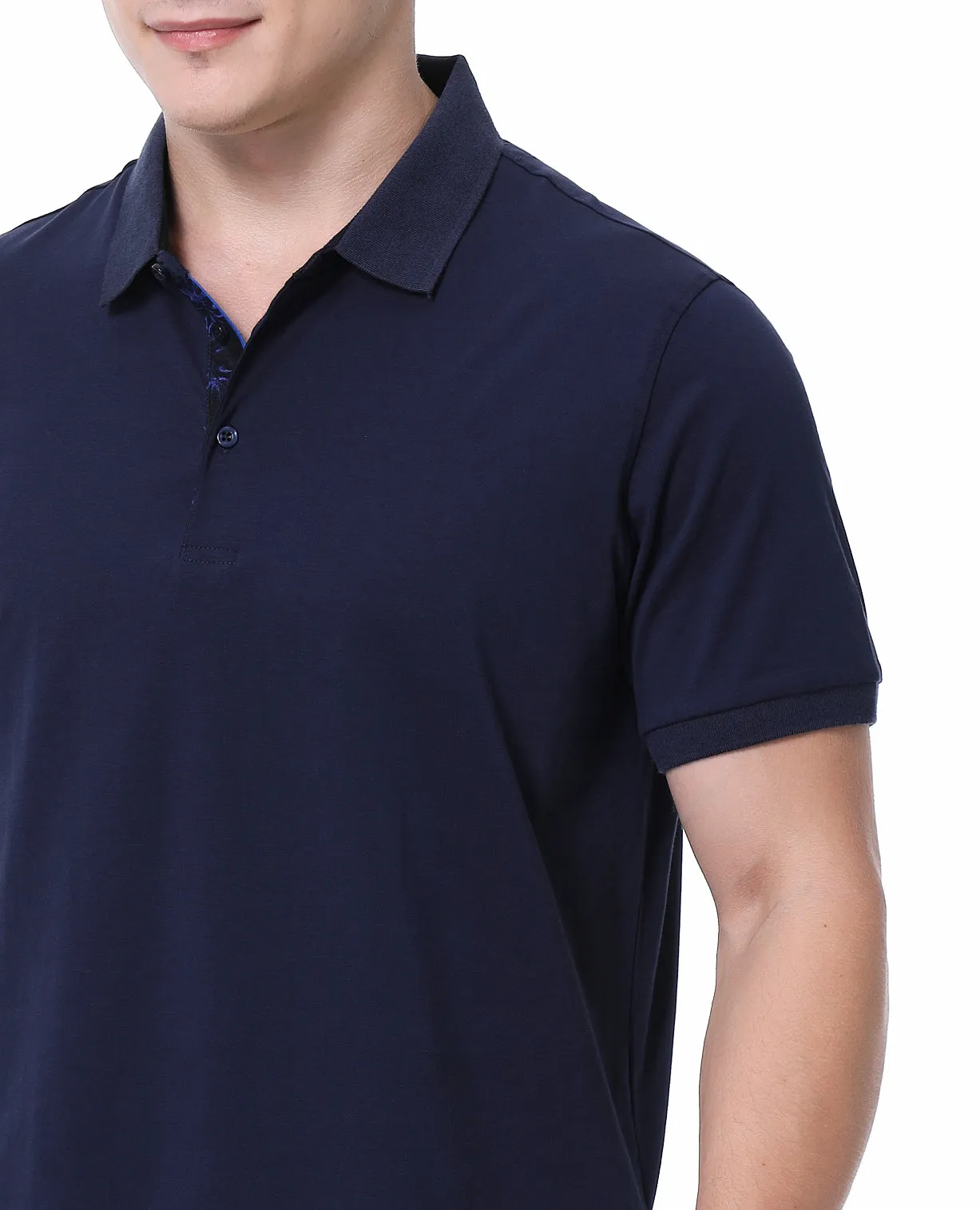 Duchamp Short Sleeve Navy Polo