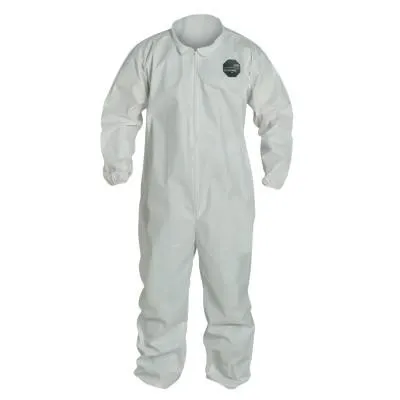 DuPont™ ProShield NexGen Coveralls with Elastic Wrists and Ankles, White, Large, NG125S-L