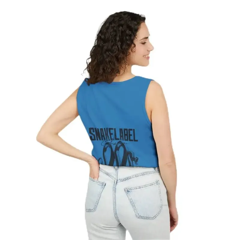 Eco-Friendly Snake Design Garment-Dyed Tank Top – Relaxed Fit, 100% Ringspun Cotton