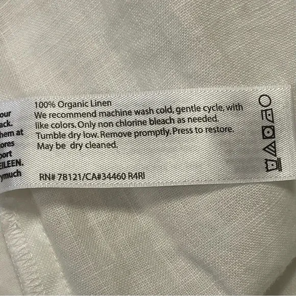 EILEEN FISHER Organic Linen Roll Up Classic Walking Shorts in White
