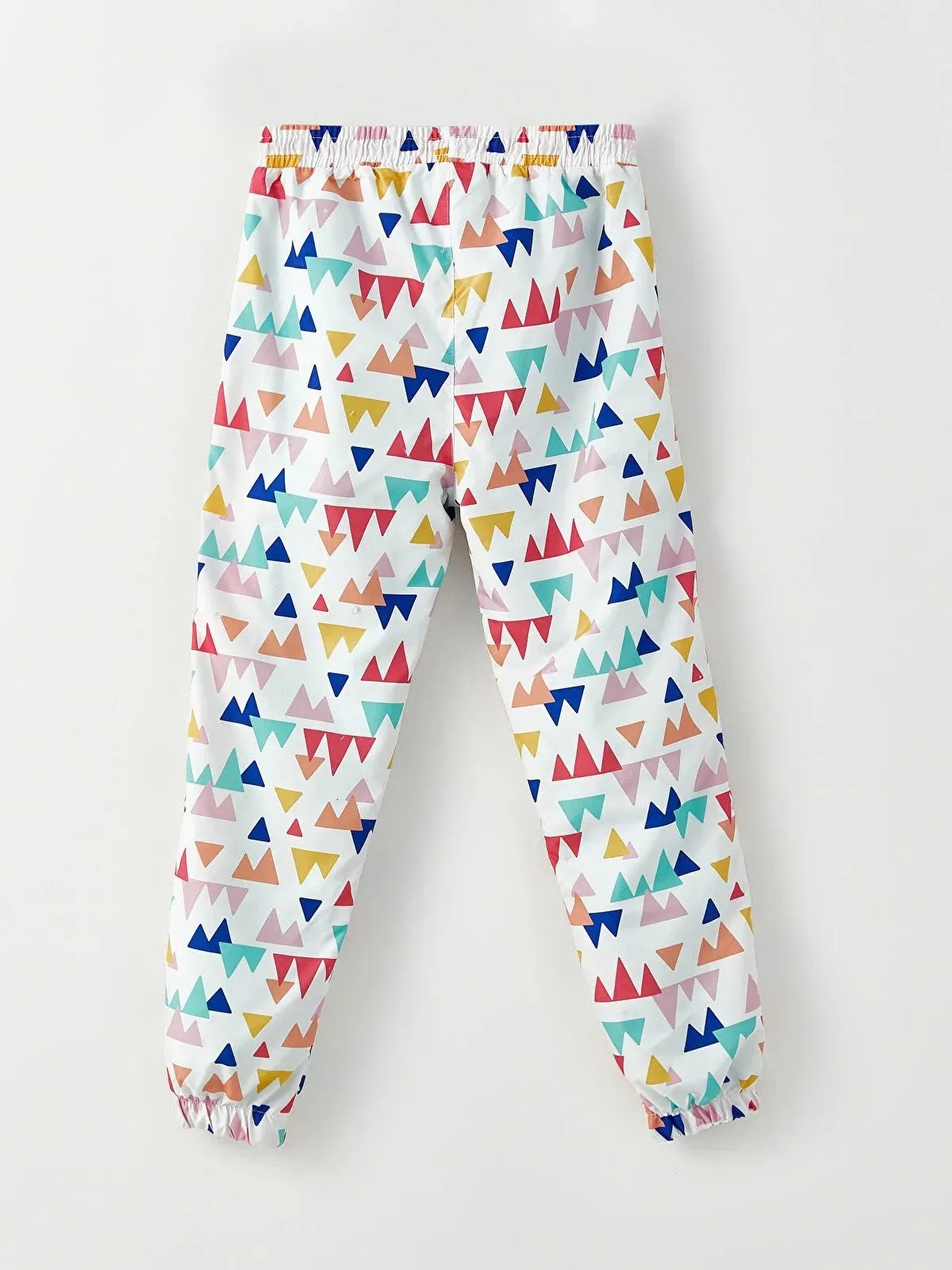 Elastic Waist Patterned Girls Jogger Pants