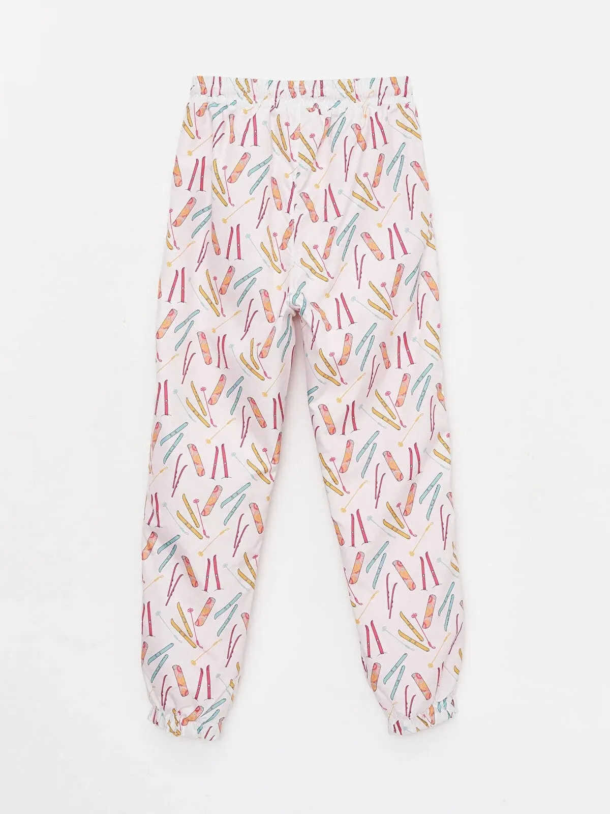 Elastic Waist Patterned Girls Jogger Pants