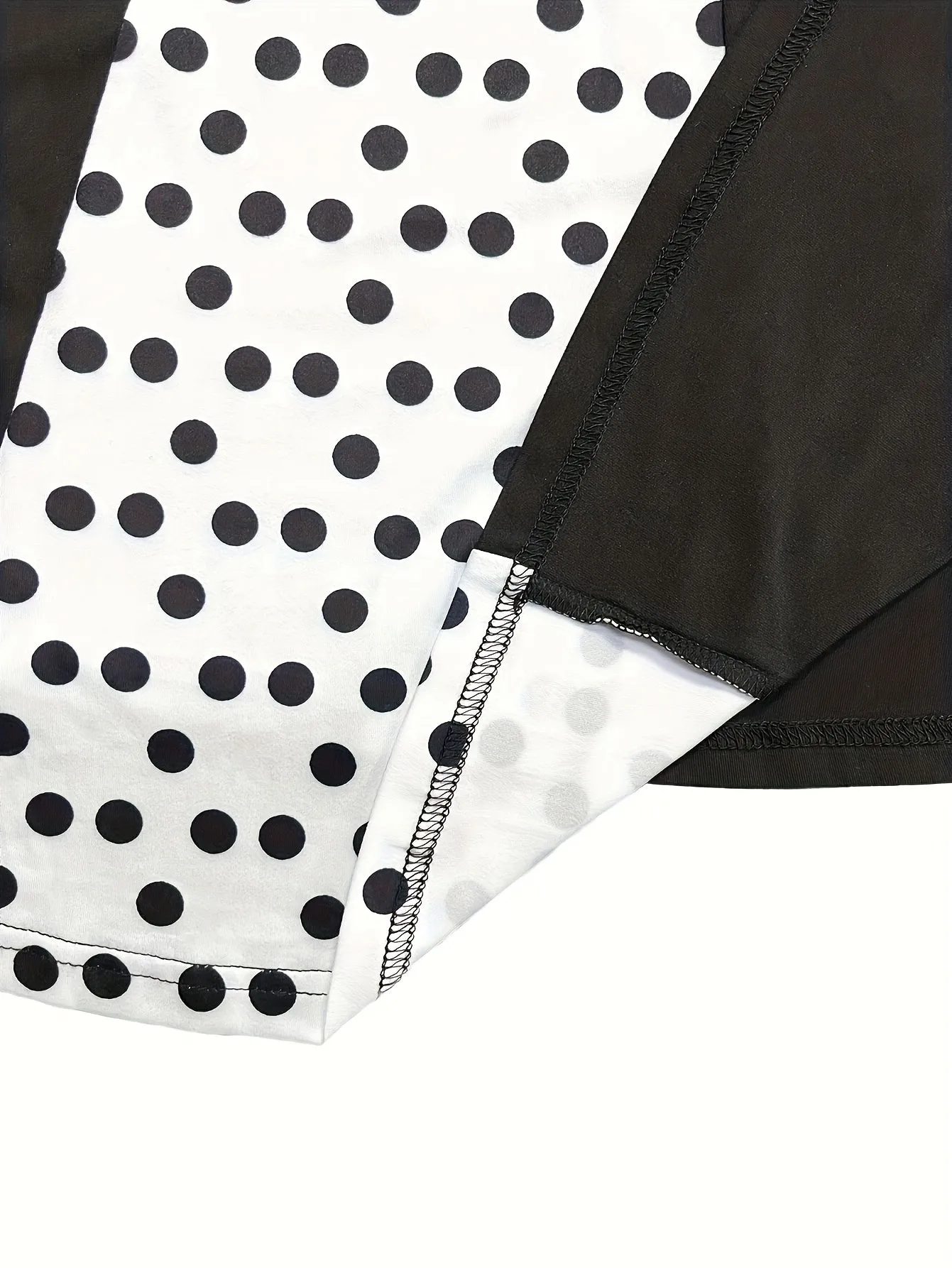Elegant Plus Size Polka Dot Cami Midi Dress – V-Neck & Stretchy Fit