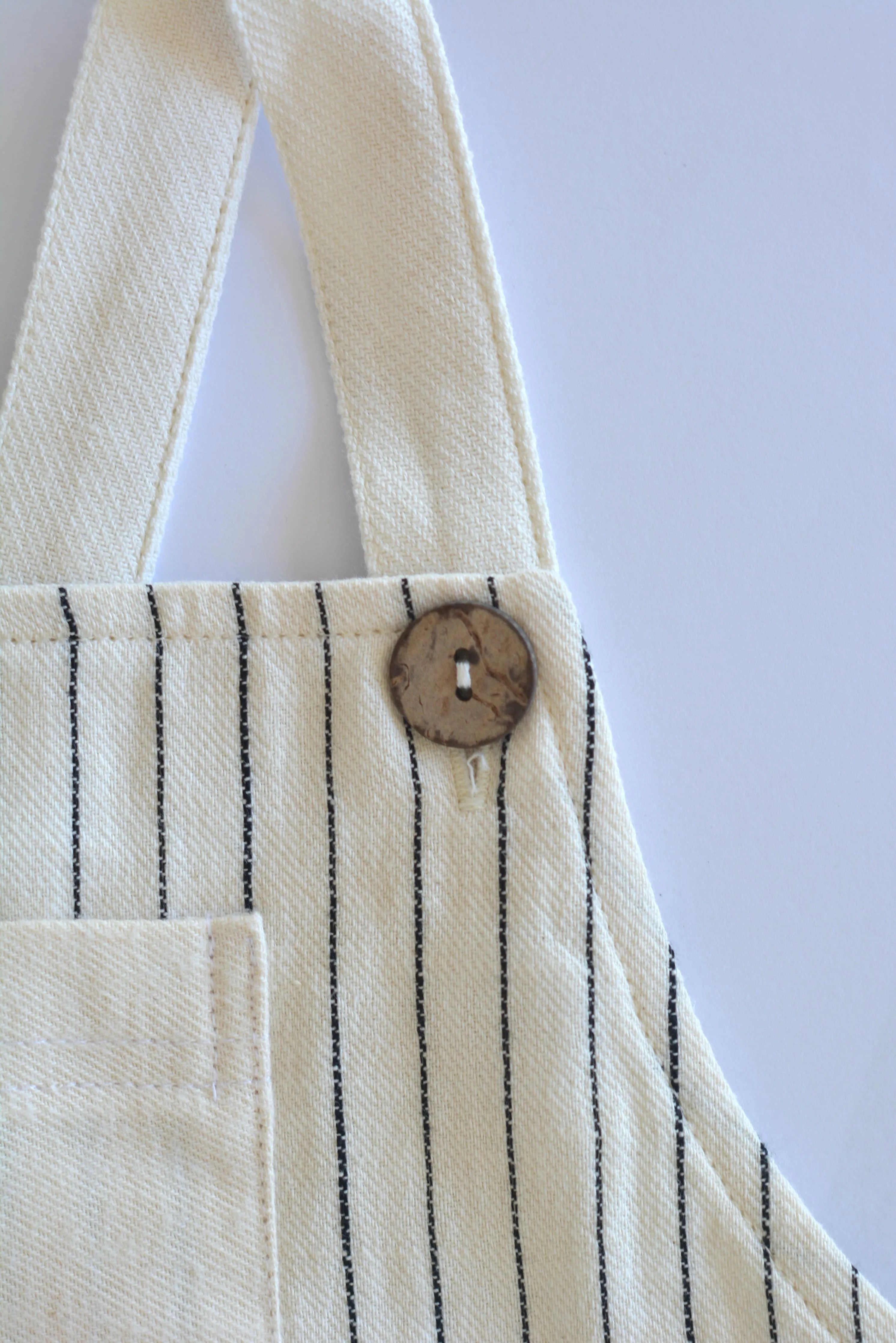 Elif Fig Striped Overalls