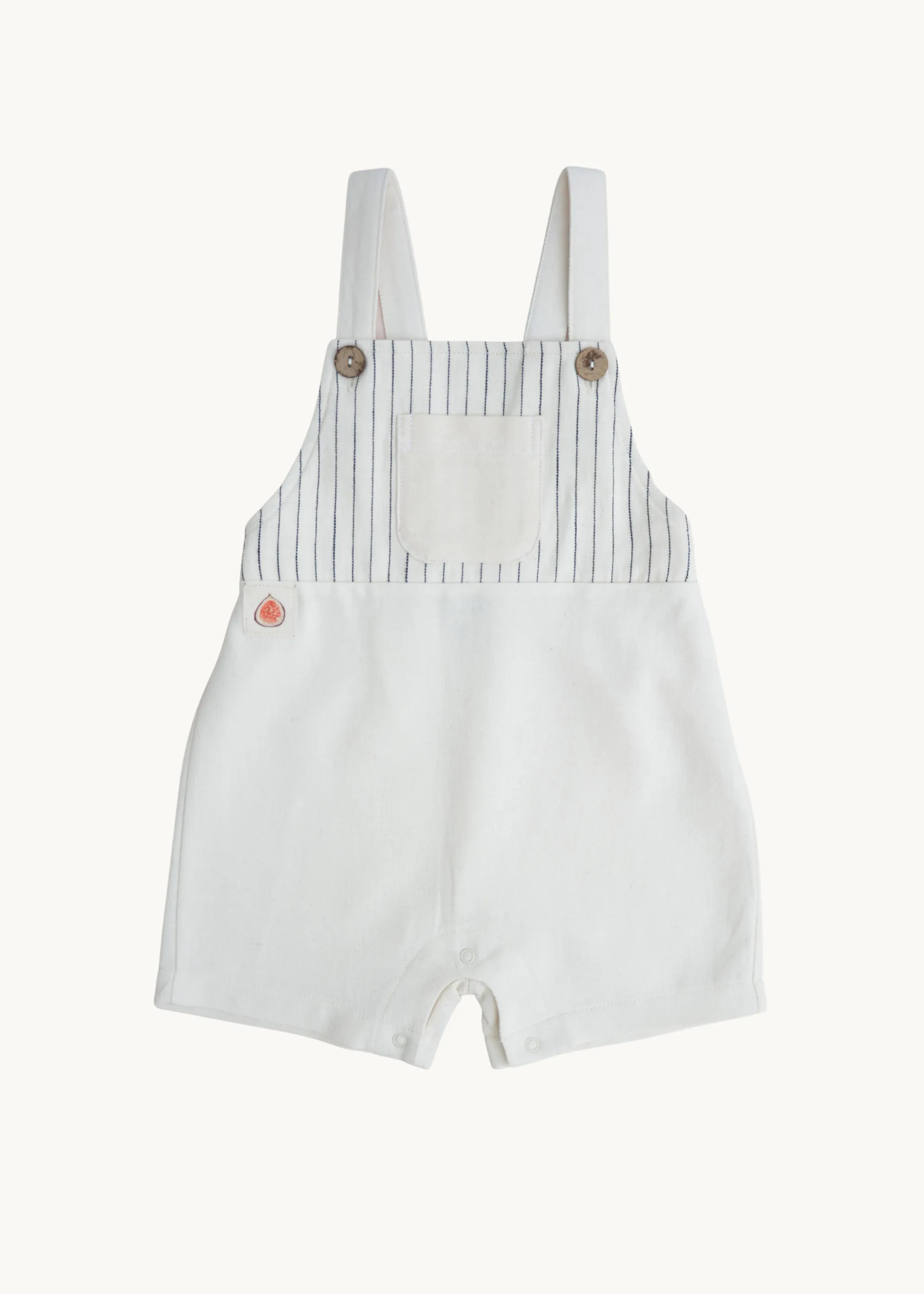 Elif Fig Striped Overalls