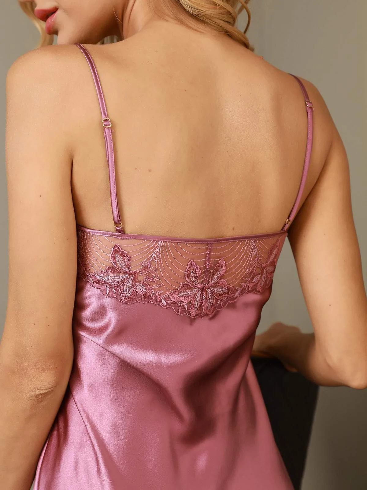 Elira - Delicate Lace Design Woman's Cami Dress