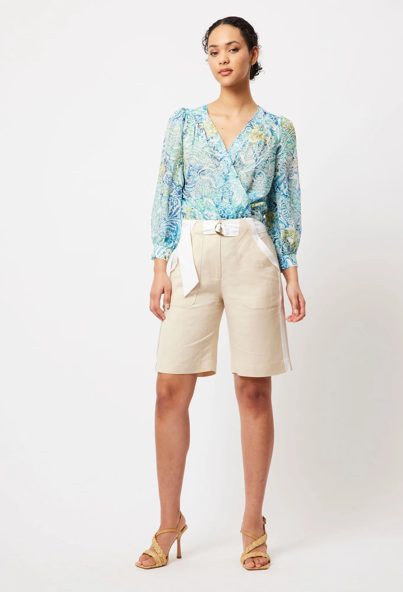 Elysian Linen / Viscose Shorts in Linen