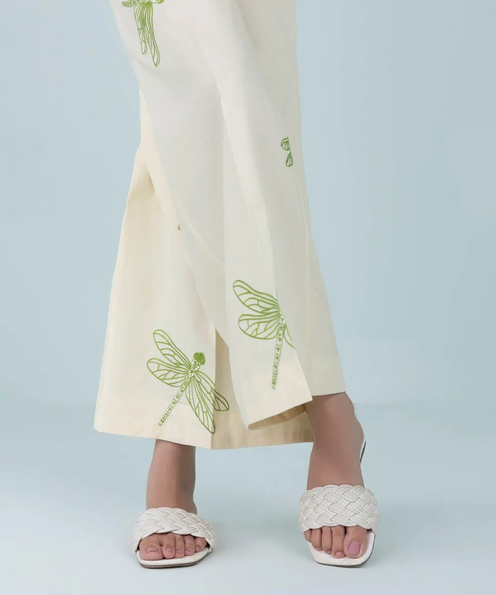 Embroidered Cambric Culottes
