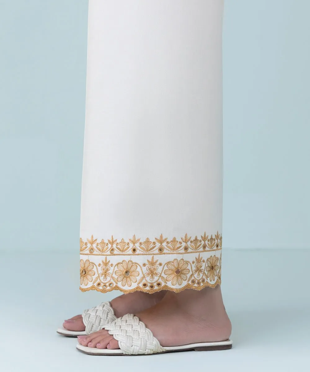 Embroidered Cambric Culottes
