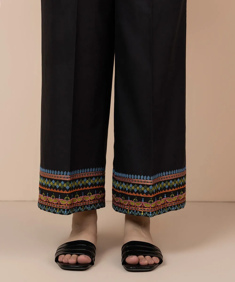 Embroidered Cambric Culottes