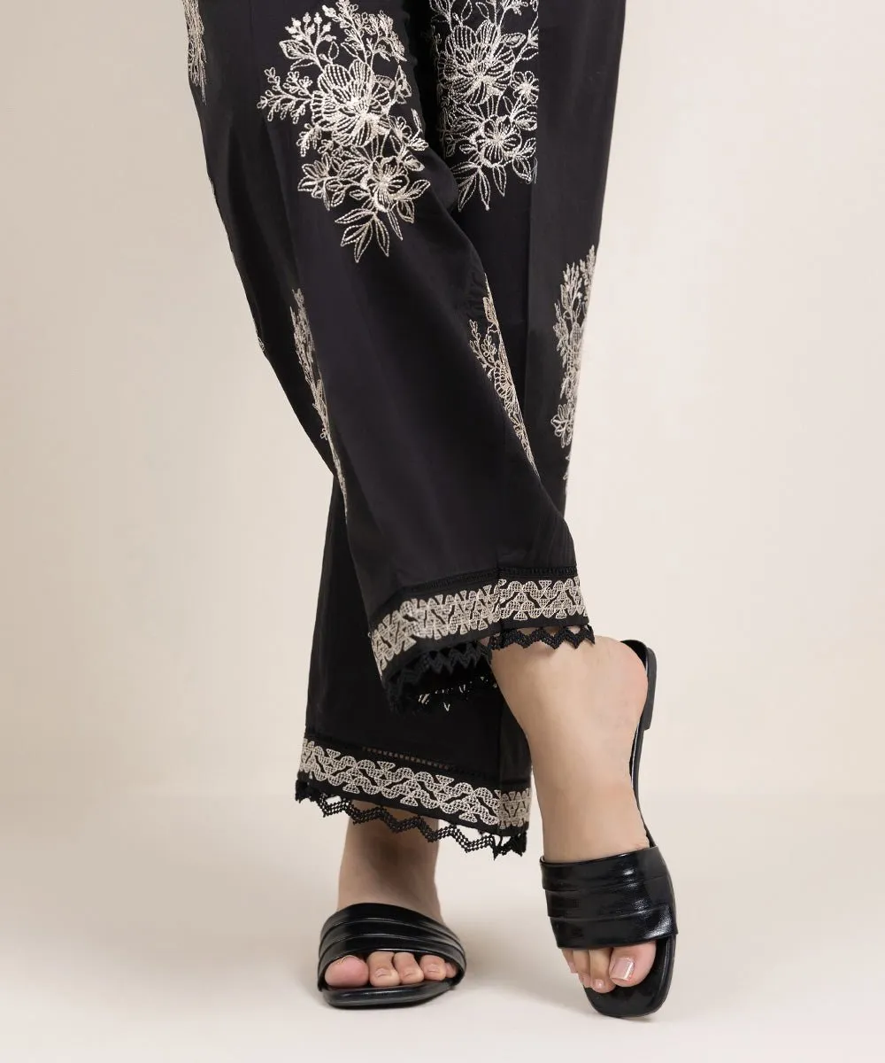 Embroidered Cambric Culottes