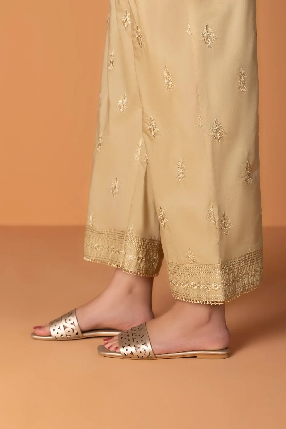 Embroidered Cambric Culottes