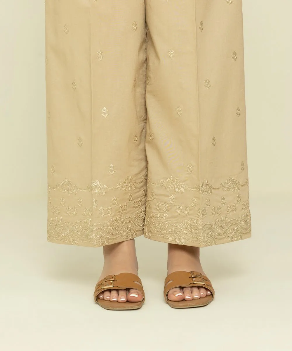Embroidered Cambric Culottes