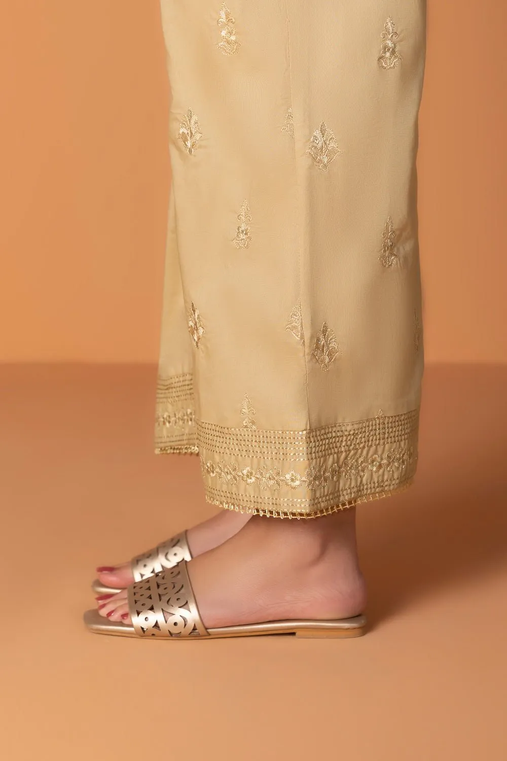 Embroidered Cambric Culottes