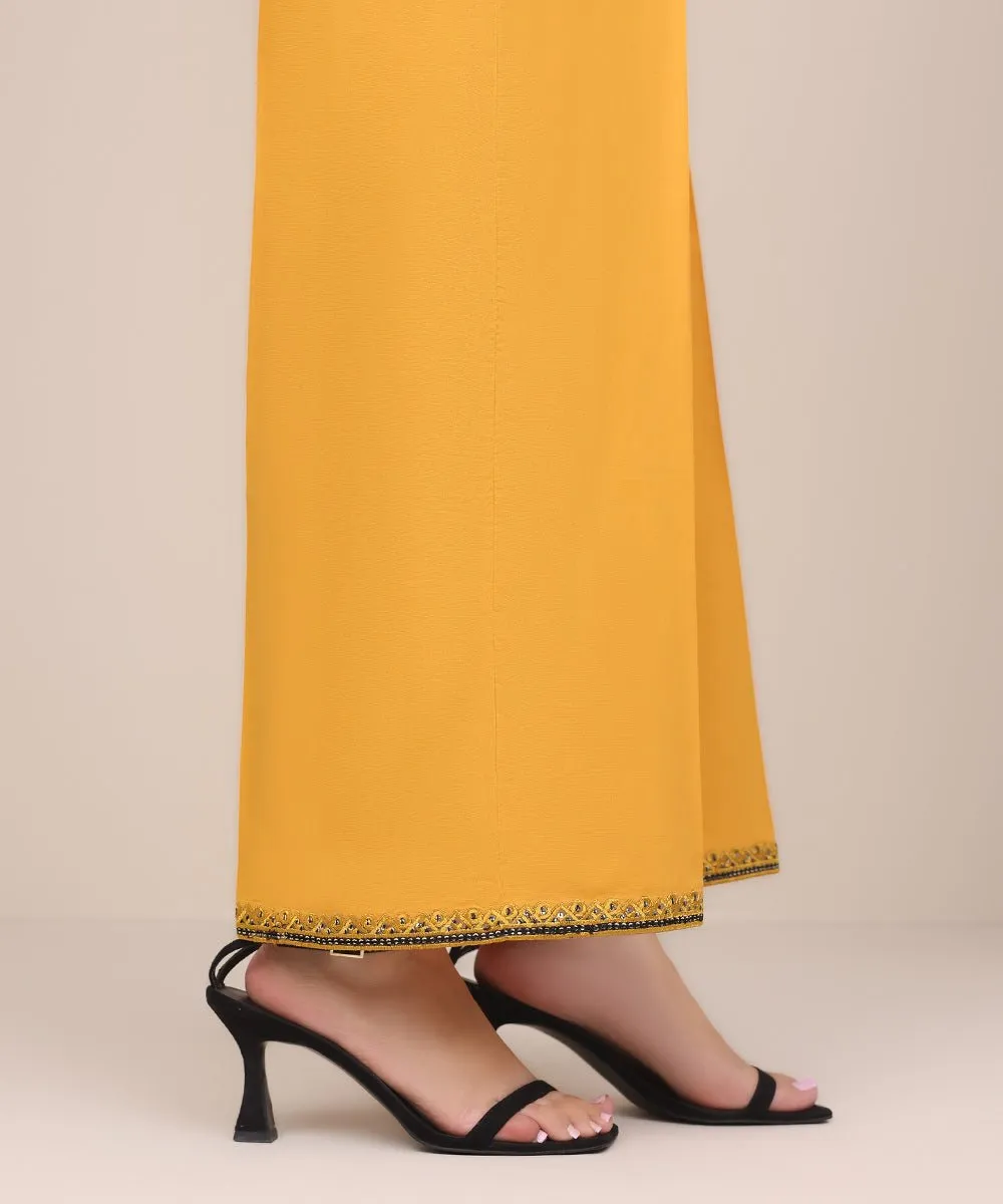 Embroidered Cotton Viscose Culottes