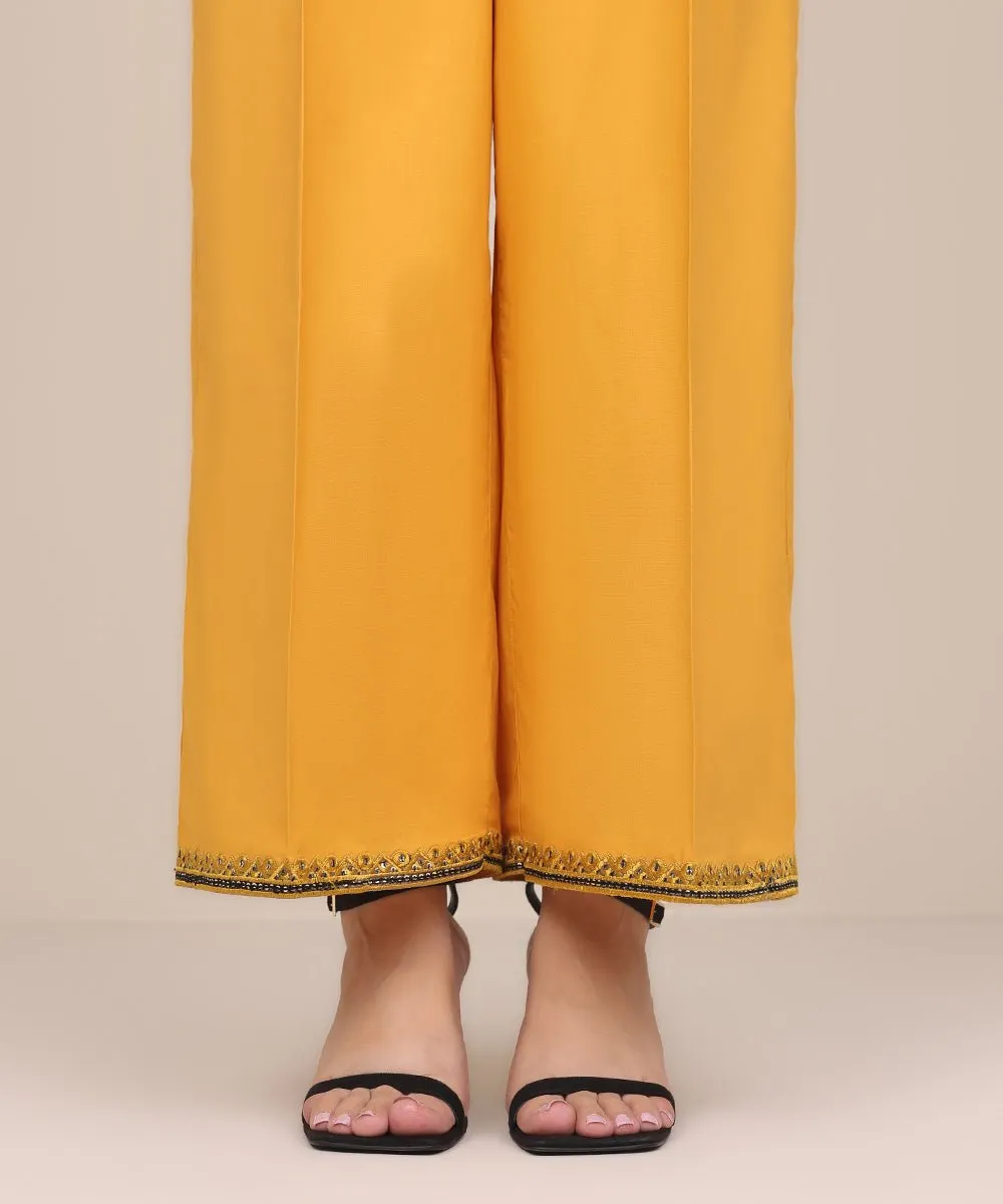 Embroidered Cotton Viscose Culottes