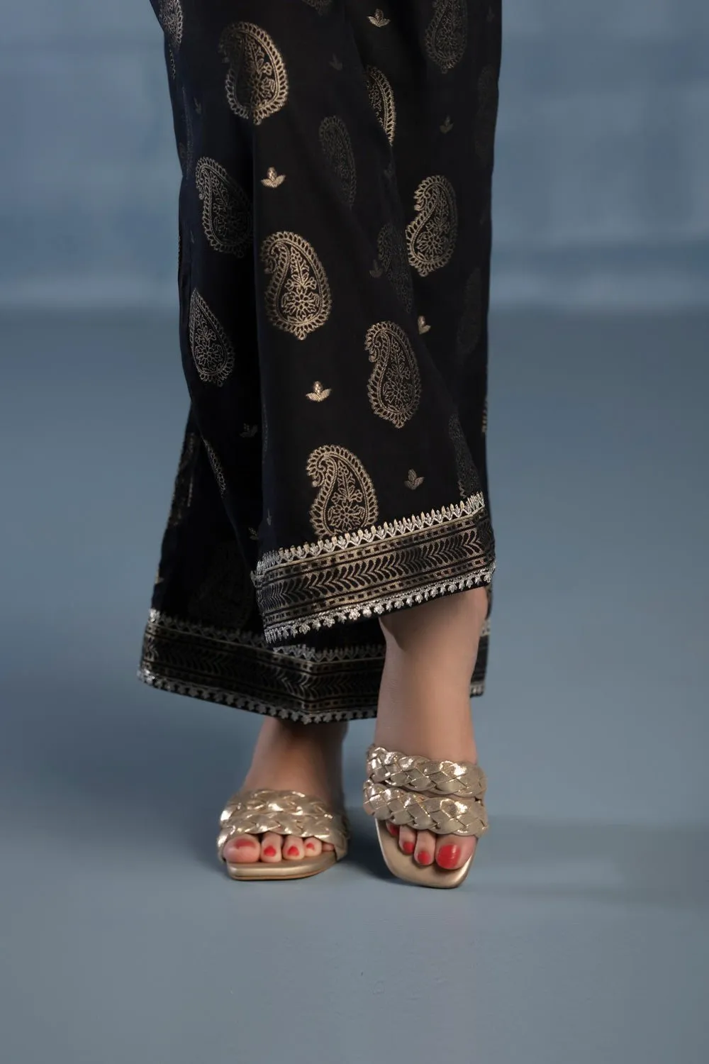 Embroidered Jacquard Culottes