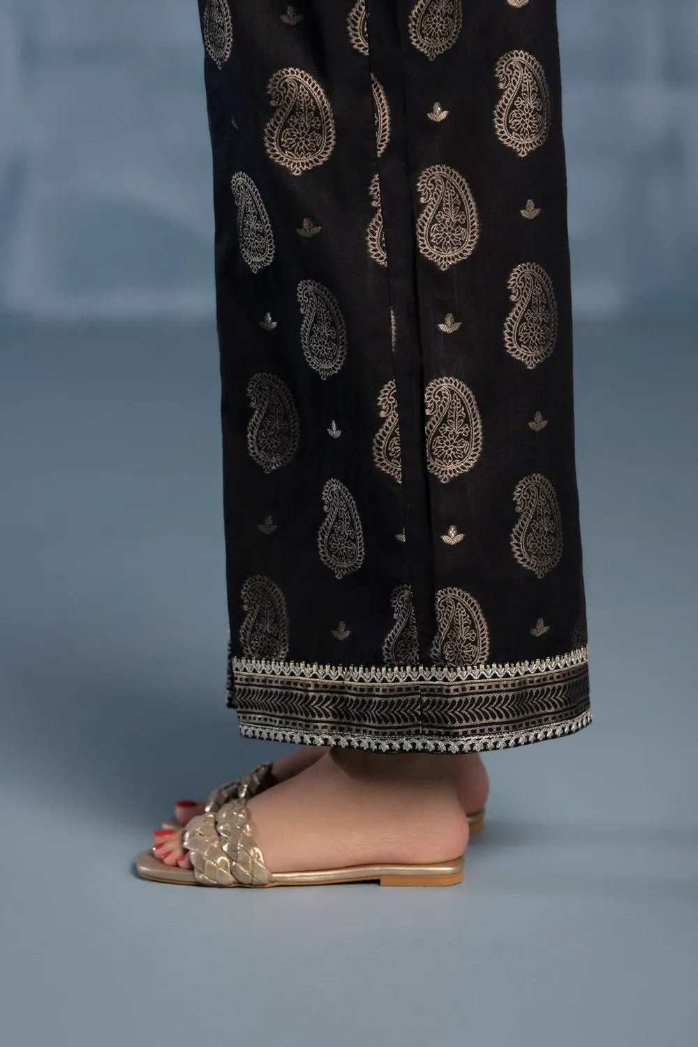 Embroidered Jacquard Culottes
