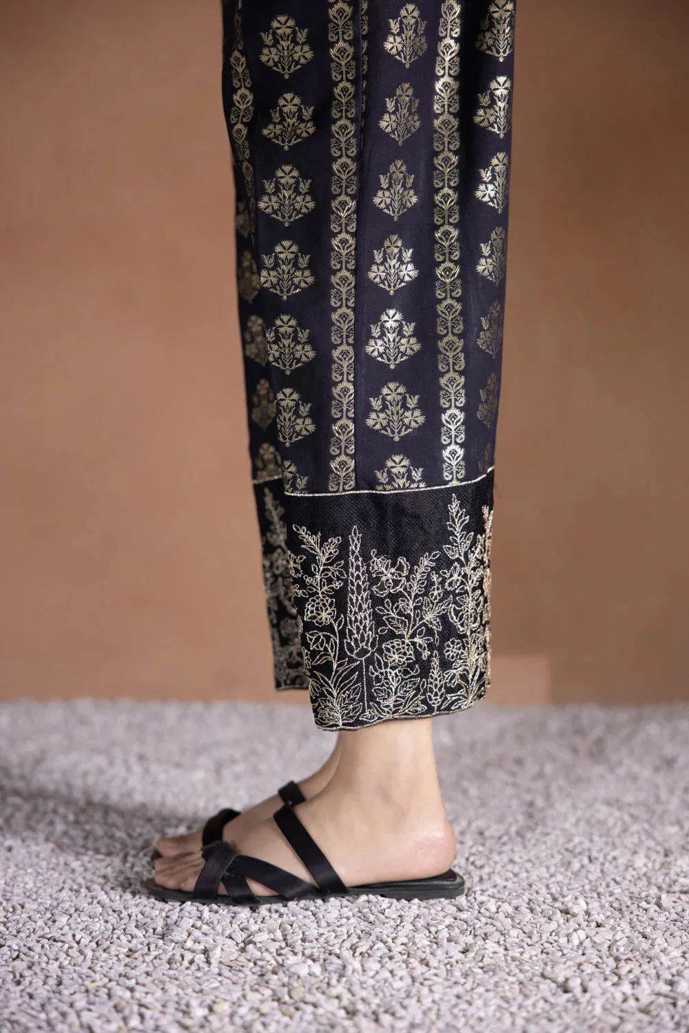 Embroidered Jacquard Culottes