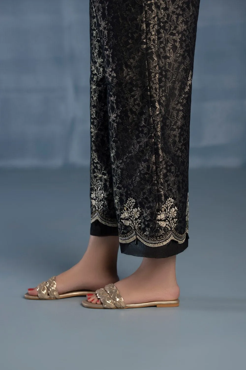 Embroidered Jacquard Culottes