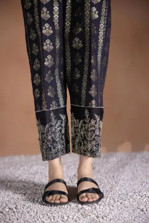 Embroidered Jacquard Culottes