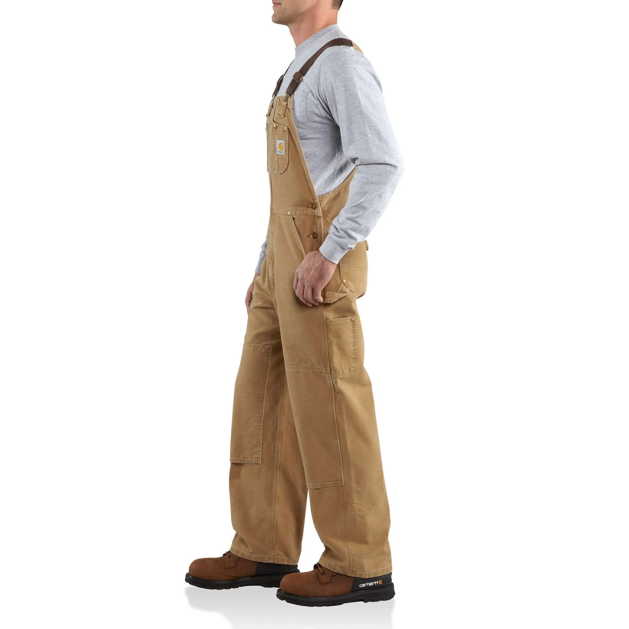 Exclusive to Carhartt Retail - Nat Worn Duck Bib Overalls
