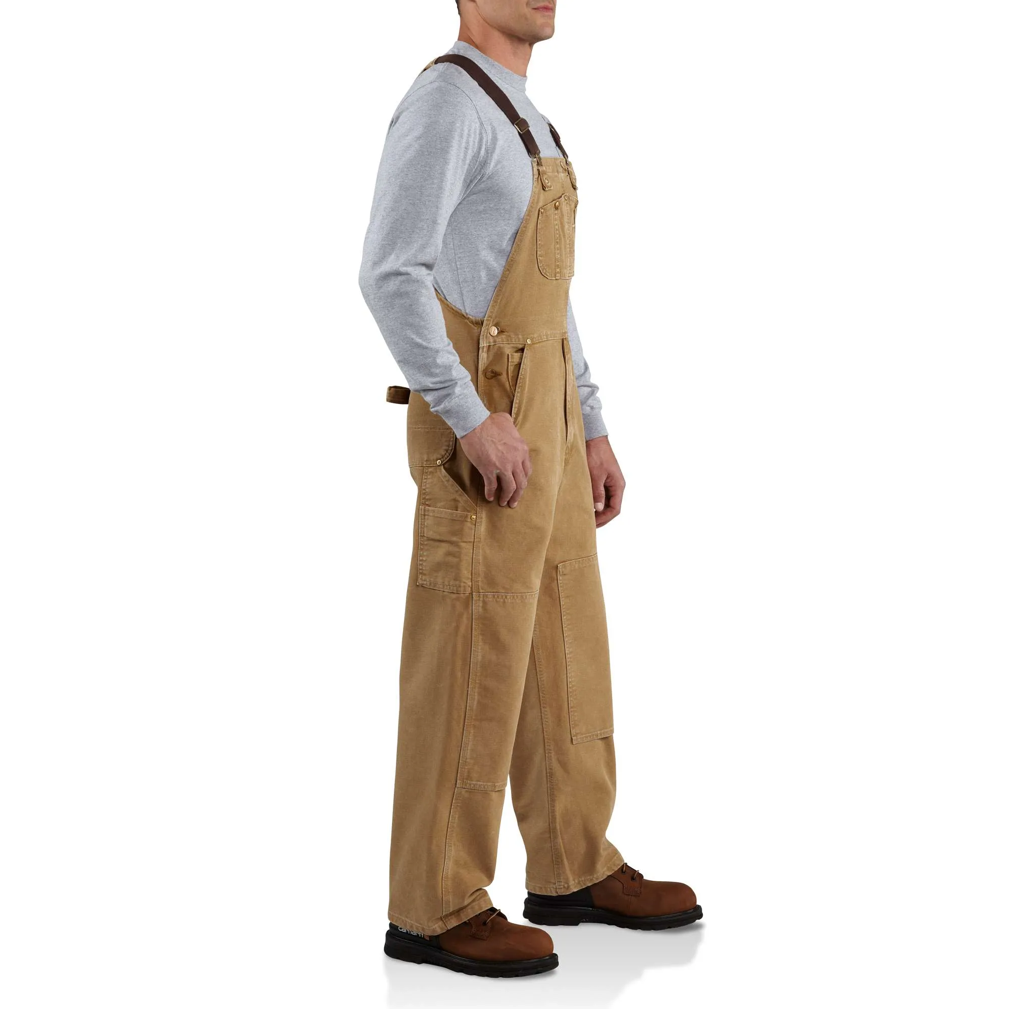 Exclusive to Carhartt Retail - Nat Worn Duck Bib Overalls
