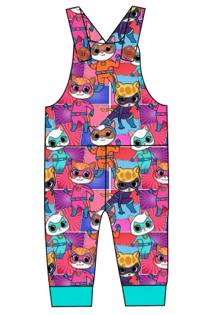 Fearless Felines Overalls and Shortalls