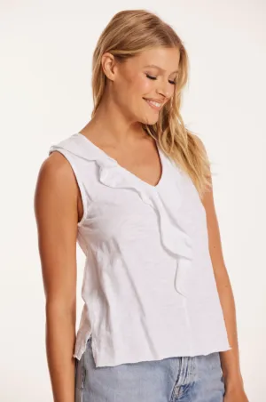 Flounce Neckline Tank
