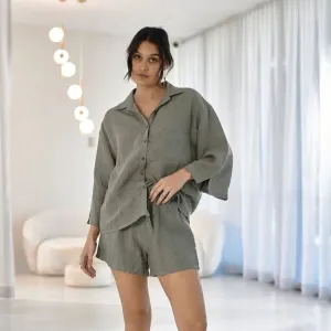 Fundamental Linen Shorts - Pistachio
