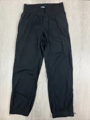 Gap Maternity Womens Black Relaxed Fit Ankle Zip Pants Size 10