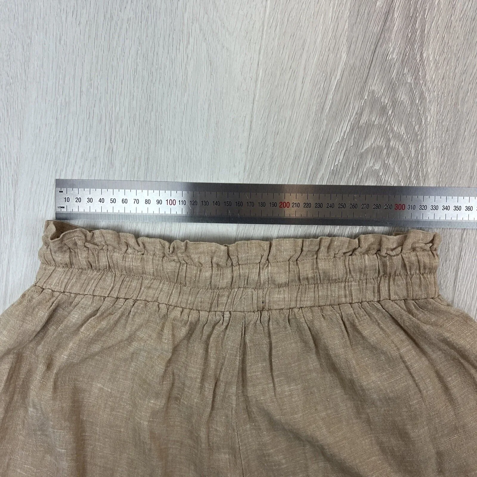 Glassons Womens Brown Linen Blend Shorts Size 8