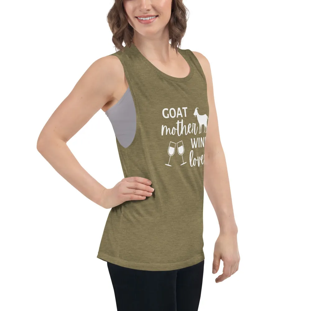 Goat Mother Wine Lover Ladies’ Tank
